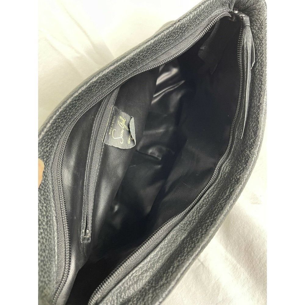 Vtg 1980s Susan Gail Leather Clutch Made In Spain - Picture 6 of 6